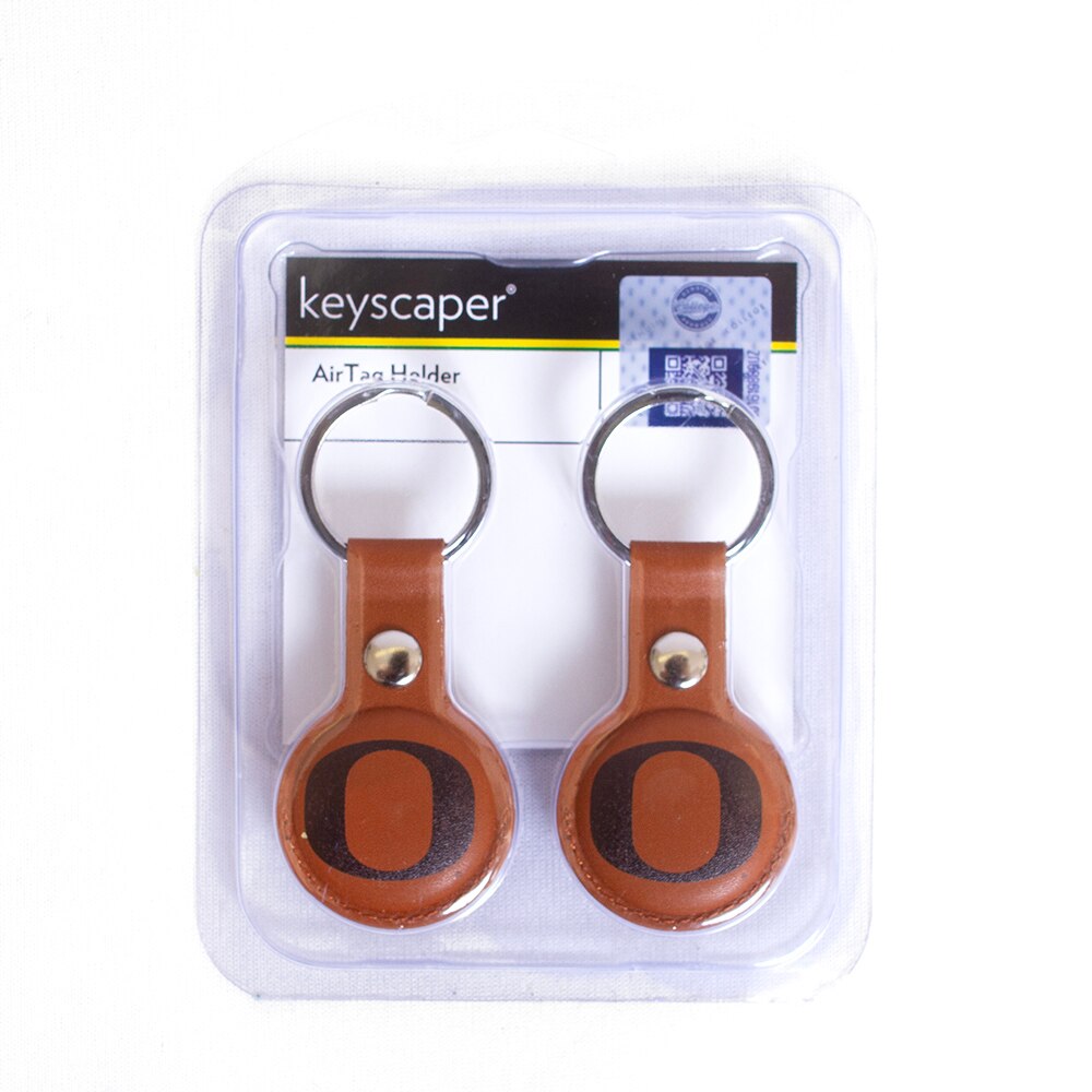 Classic Oregon O, Accessories, Tech, Airtag holder, 2 pack, 873240, Brown